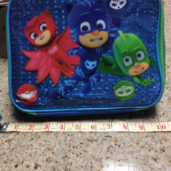 PJ Masks 2 Pc Used BackPack and lunchbox See pics - Picture 9 of 12